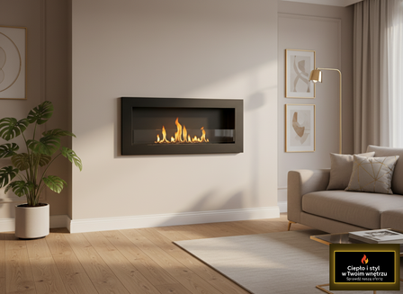 Biokominek w salonie – serce nowoczesnego wnętrza