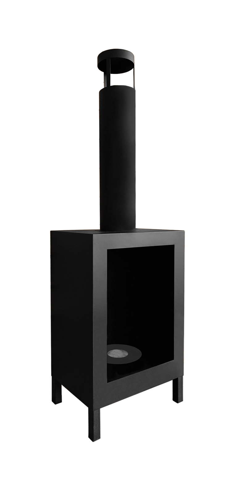Biokominek wolnostojący Kozen czarny mat
