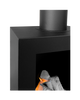 Biokominek wolnostojący Kozen czarny mat