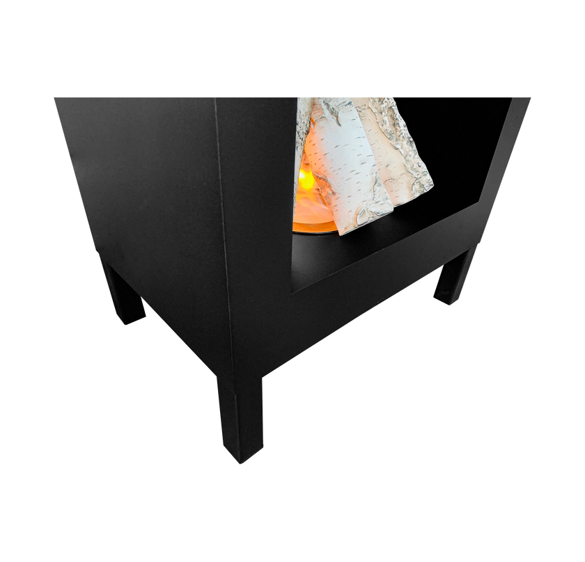 Biokominek wolnostojący Kozen czarny mat