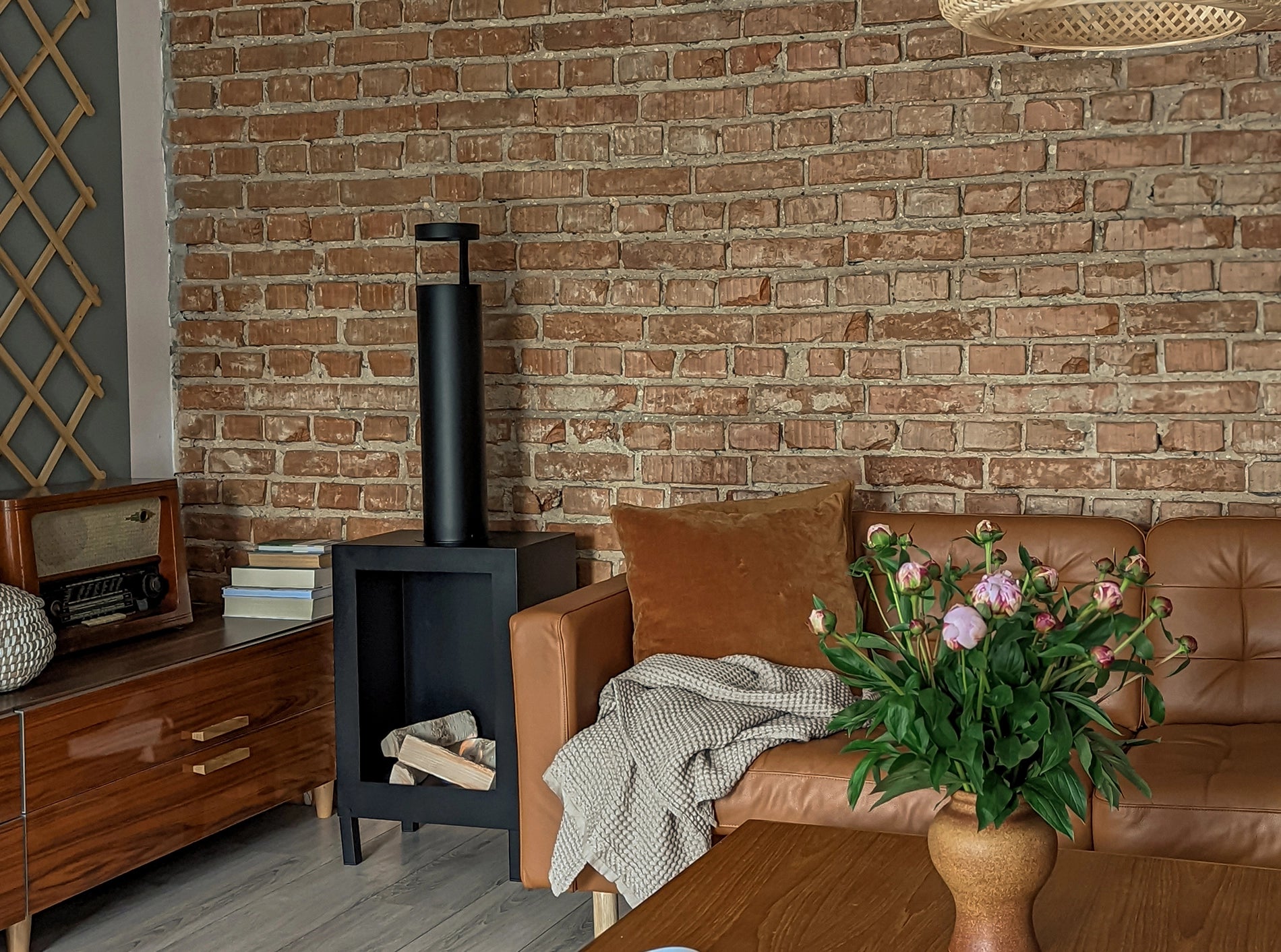 Biokominek wolnostojący Kozen czarny mat