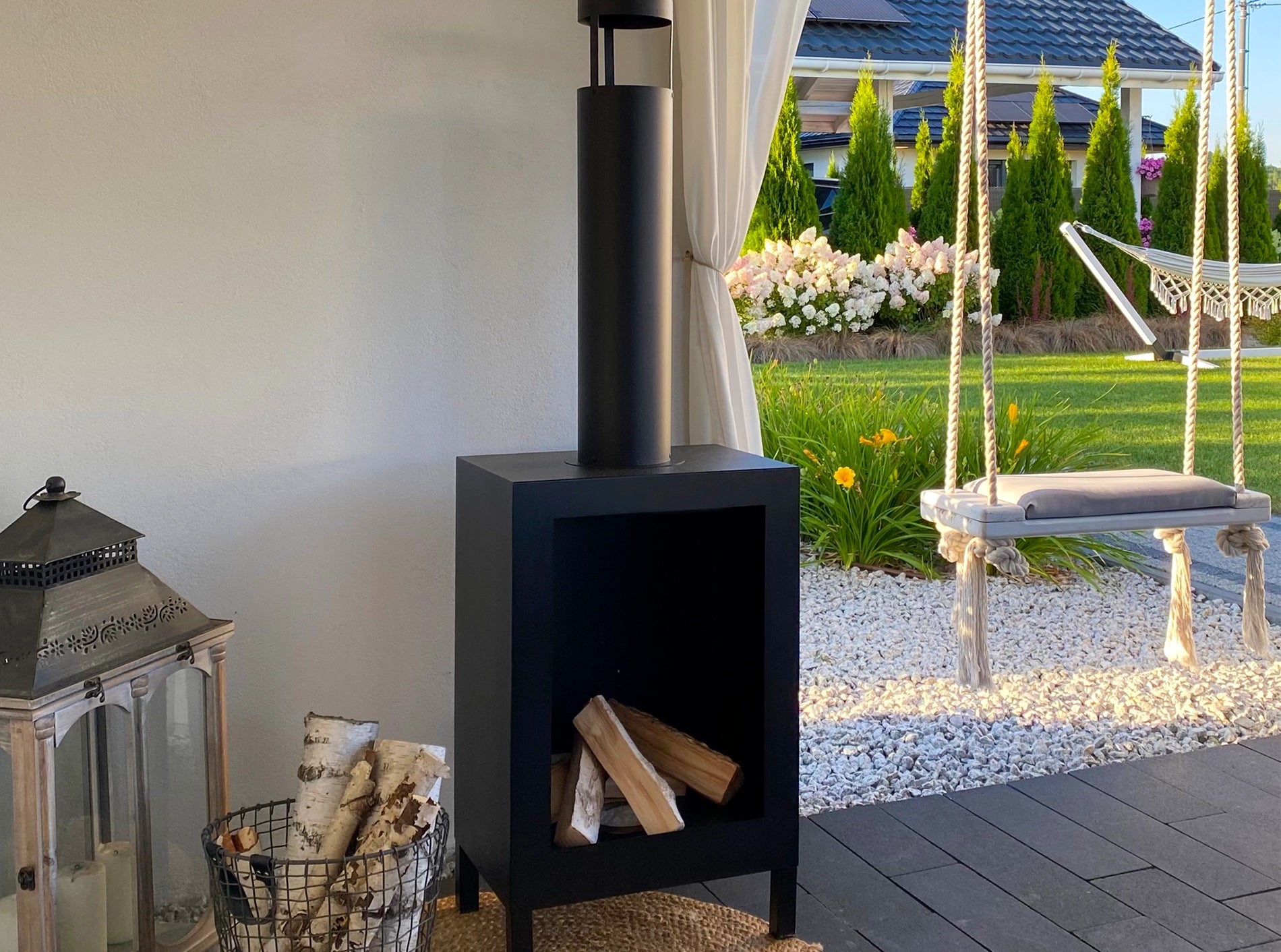 Biokominek wolnostojący Kozen czarny mat