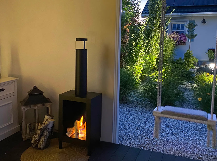 Biokominek wolnostojący Kozen czarny mat