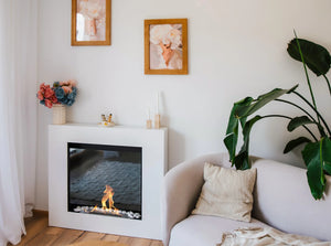 Biokominek portalowy Asne biały mat