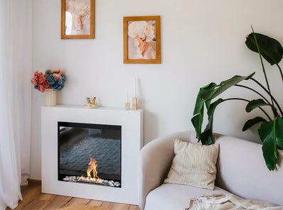 Biokominek portalowy Asne biały mat