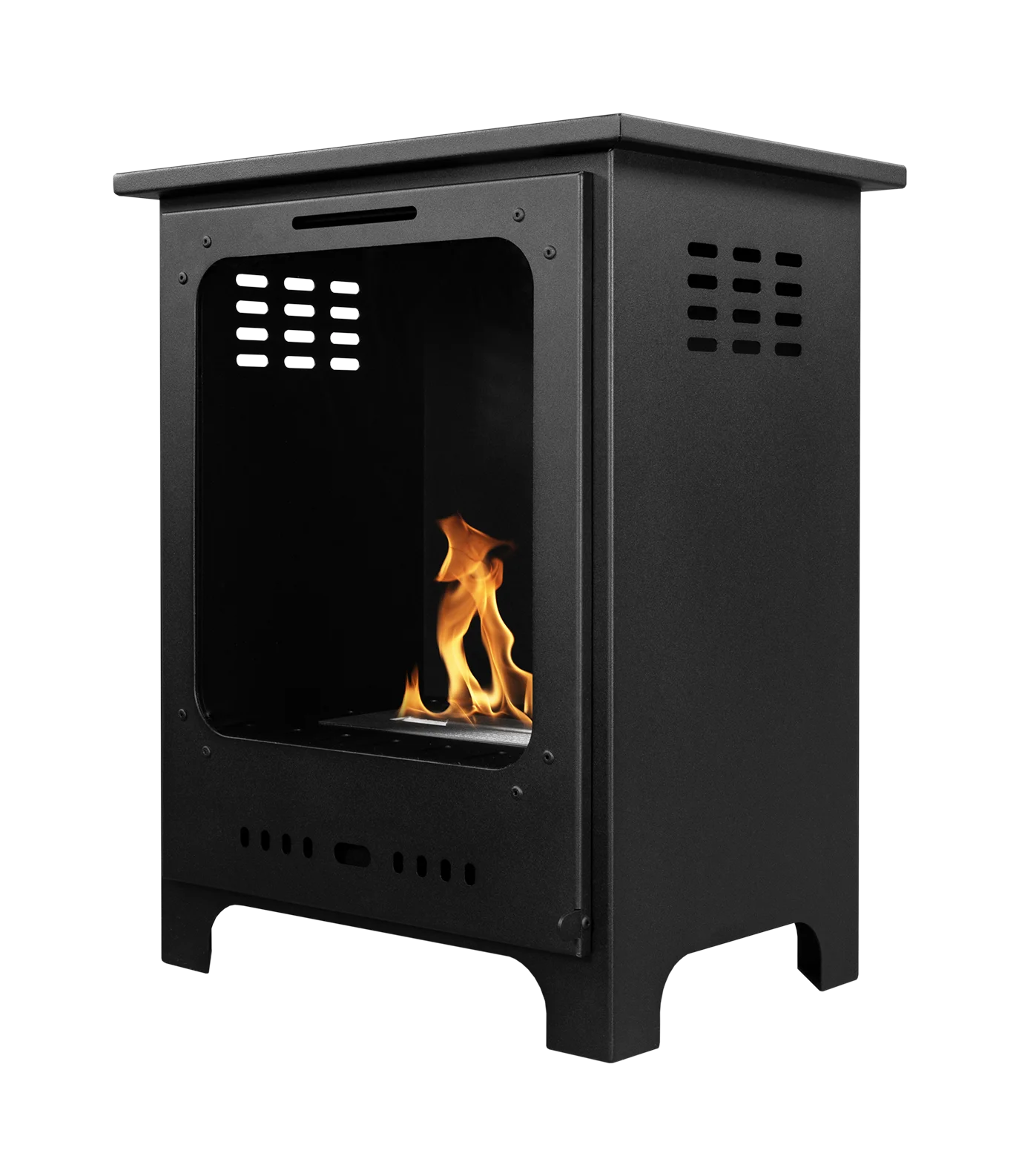 Biokominek wolnostojący Koza Mini czarny mat z szybą