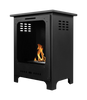 Biokominek wolnostojący Koza Mini czarny mat z szybą