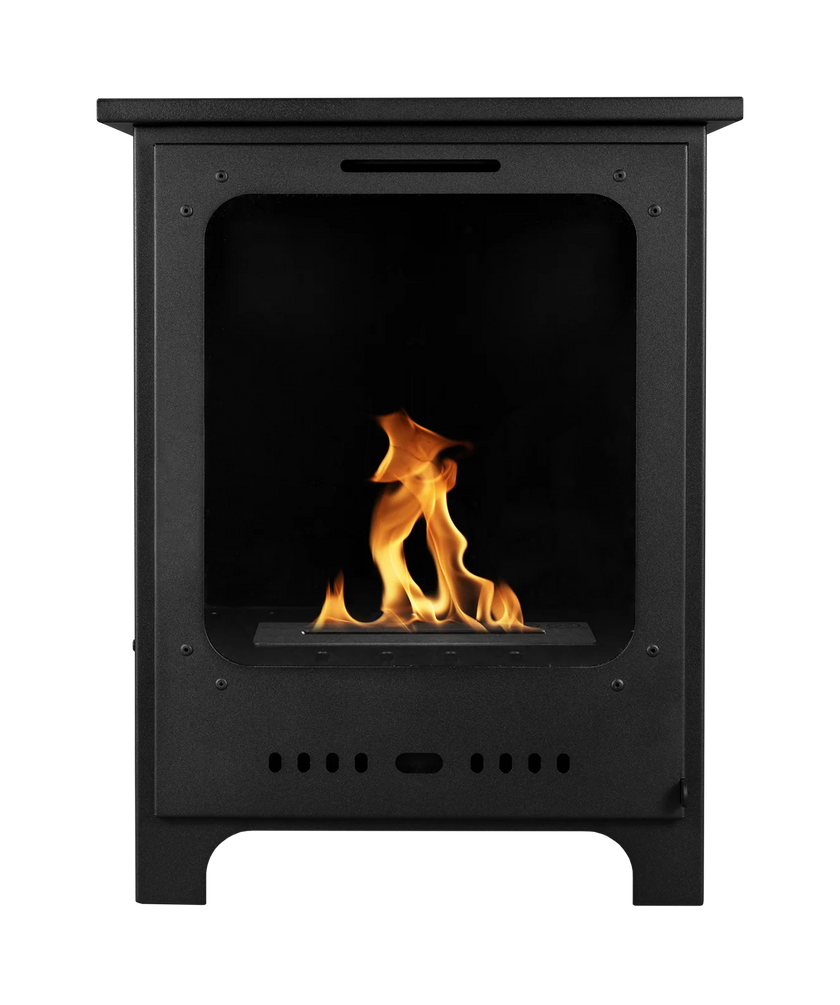 Biokominek wolnostojący Koza Mini czarny mat z szybą