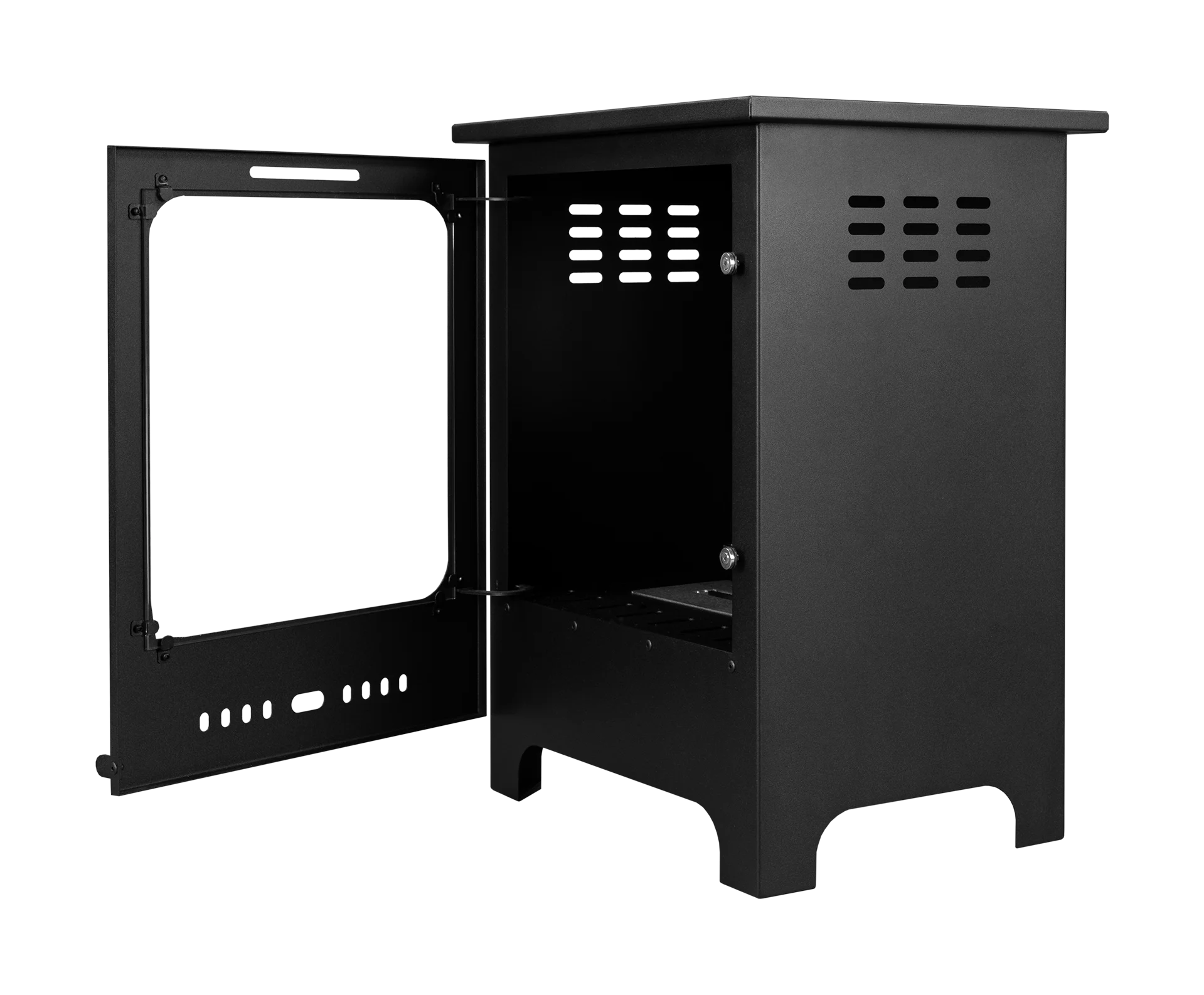 Biokominek wolnostojący Koza Mini czarny mat z szybą