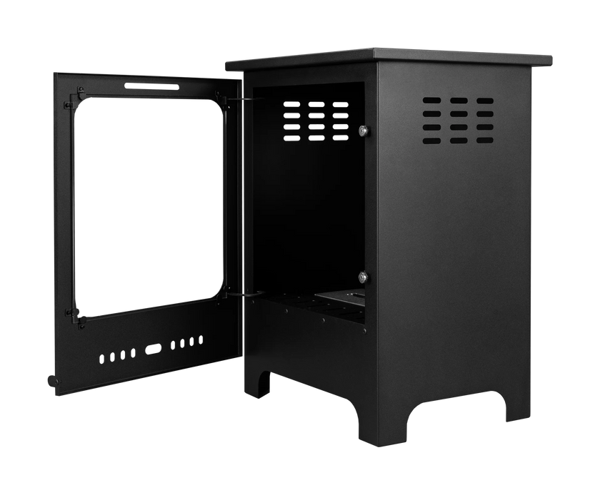 Biokominek wolnostojący Koza Mini czarny mat z szybą