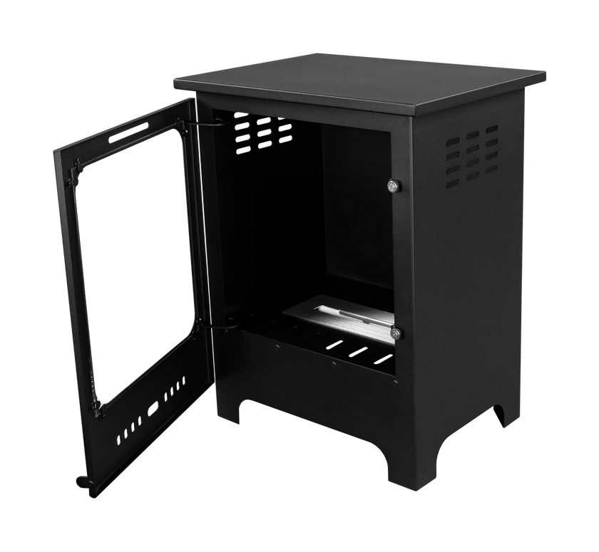 Biokominek wolnostojący Koza Mini czarny mat z szybą