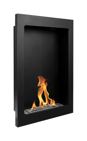 Biokominek wiszący VERTICAL czarny strukturalny mat