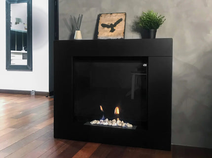 Biokominek portalowy Asne czarny mat