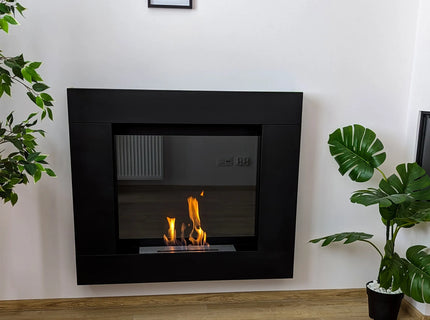 Biokominek portalowy Asne czarny mat