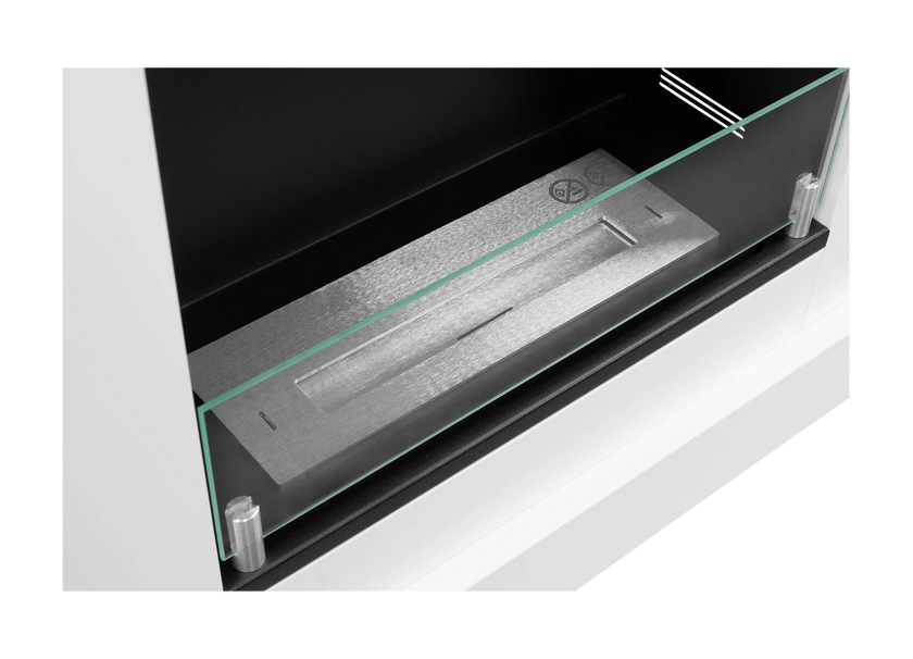 Pula Mini portal bio-fireplace with glass