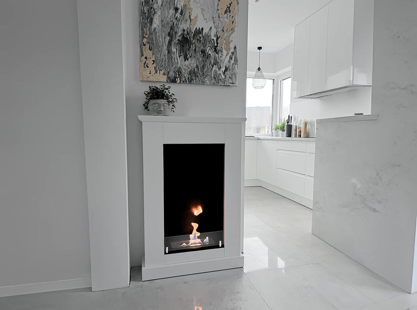 Pula Mini portal bio-fireplace with glass