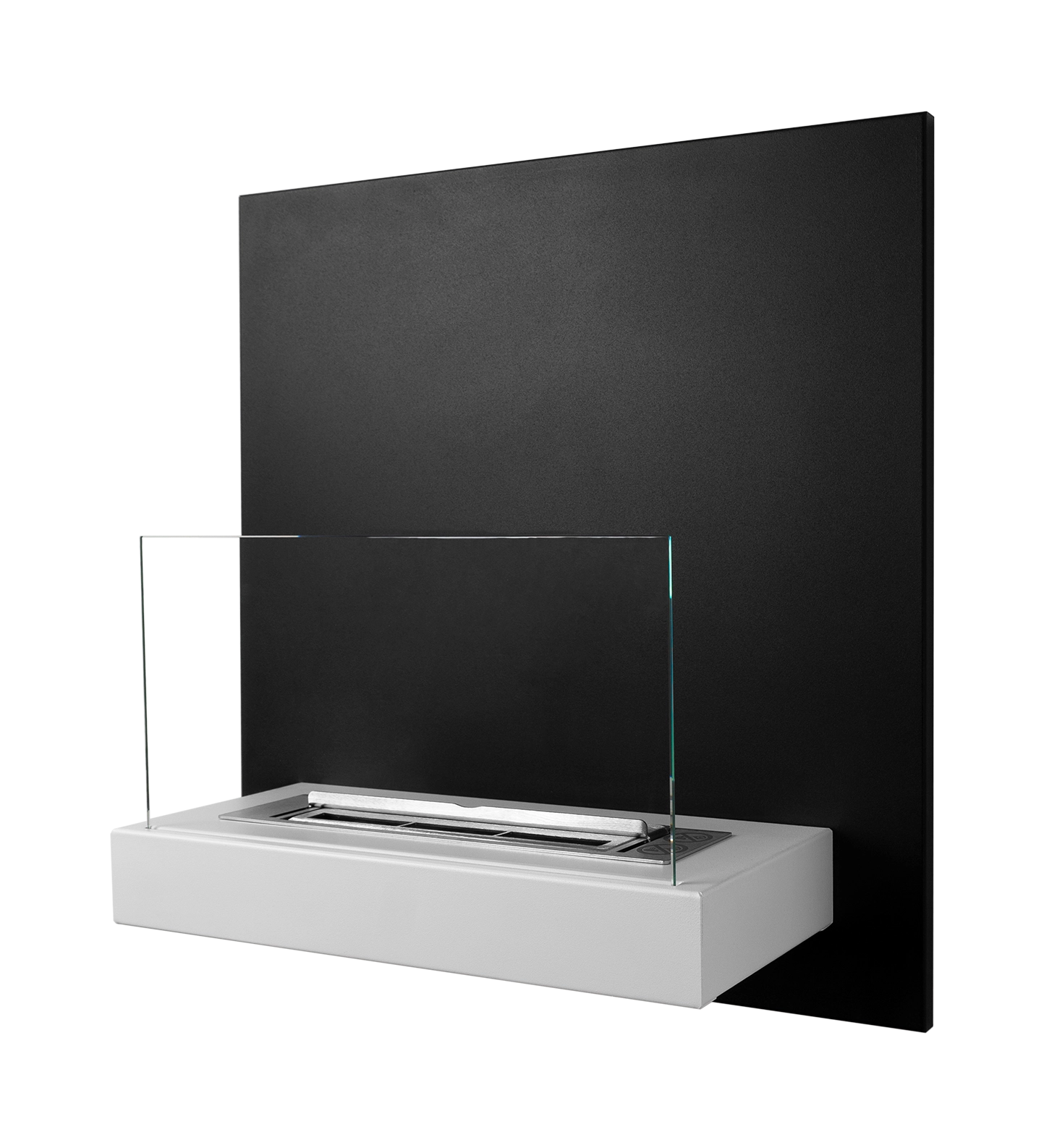 Biokominek wiszący BOARD czarno-biały