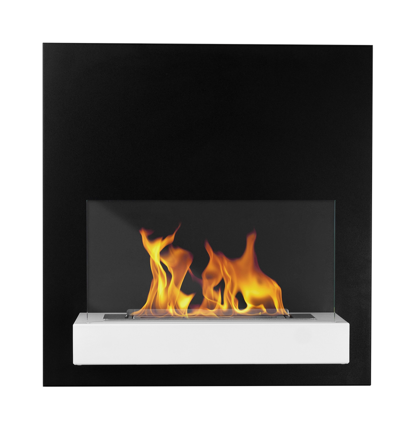 Biokominek wiszący BOARD czarno-biały