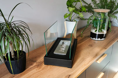 Biokominek wolnostojący Home czarny strukturalny mat