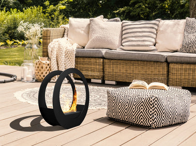 Freestanding bio-fireplace Only, black matt