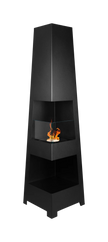 Biokominek wolnostojący Pyramid Garden czarny mat
