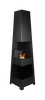 Biokominek wolnostojący Pyramid Garden czarny mat