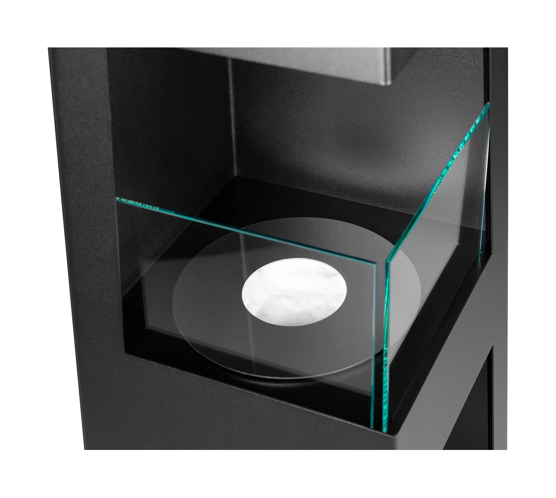 Biokominek wolnostojący Pyramid Garden czarny mat