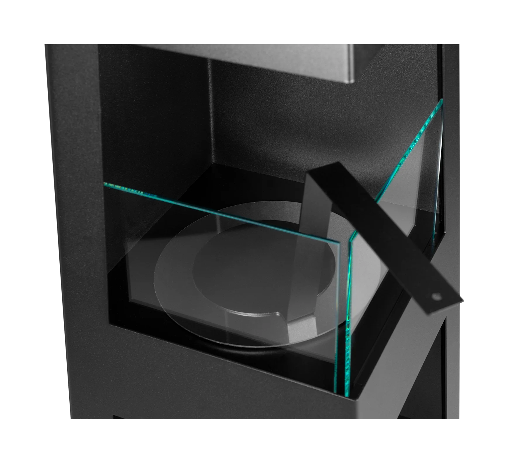 Biokominek wolnostojący Pyramid Garden czarny mat