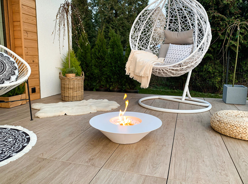 Biokominek wolnostojący Universe biały mat