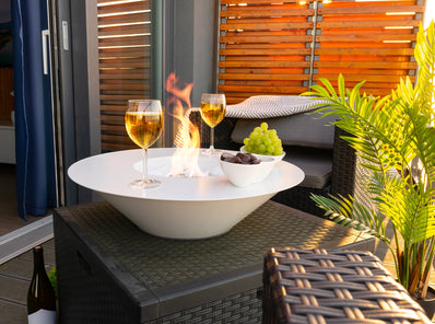 Biokominek wolnostojący Universe biały mat