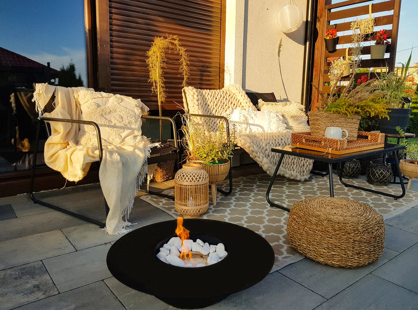 Biokominek wolnostojący Universe czarny mat