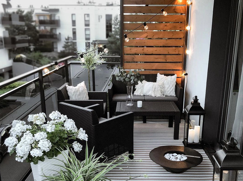 Biokominek wolnostojący Universe czarny mat