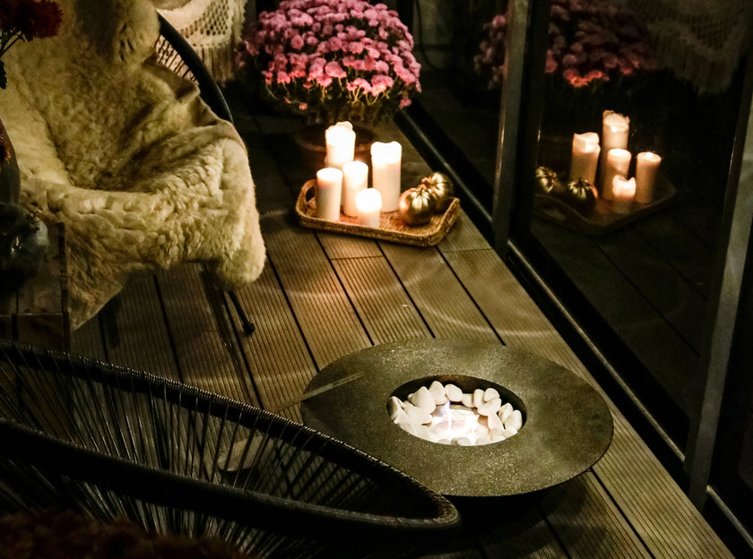 Biokominek wolnostojący Universe czarny mat