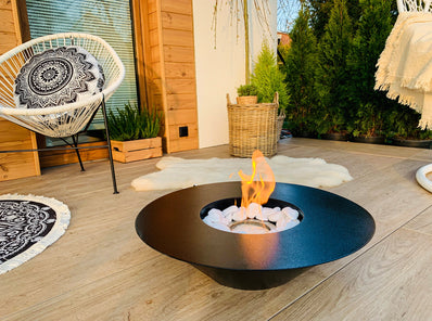 Biokominek wolnostojący Universe czarny mat