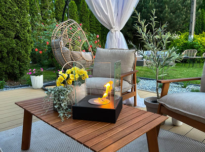 Biokominek wolnostojący Sunset Garden Mini czarny strukturalny