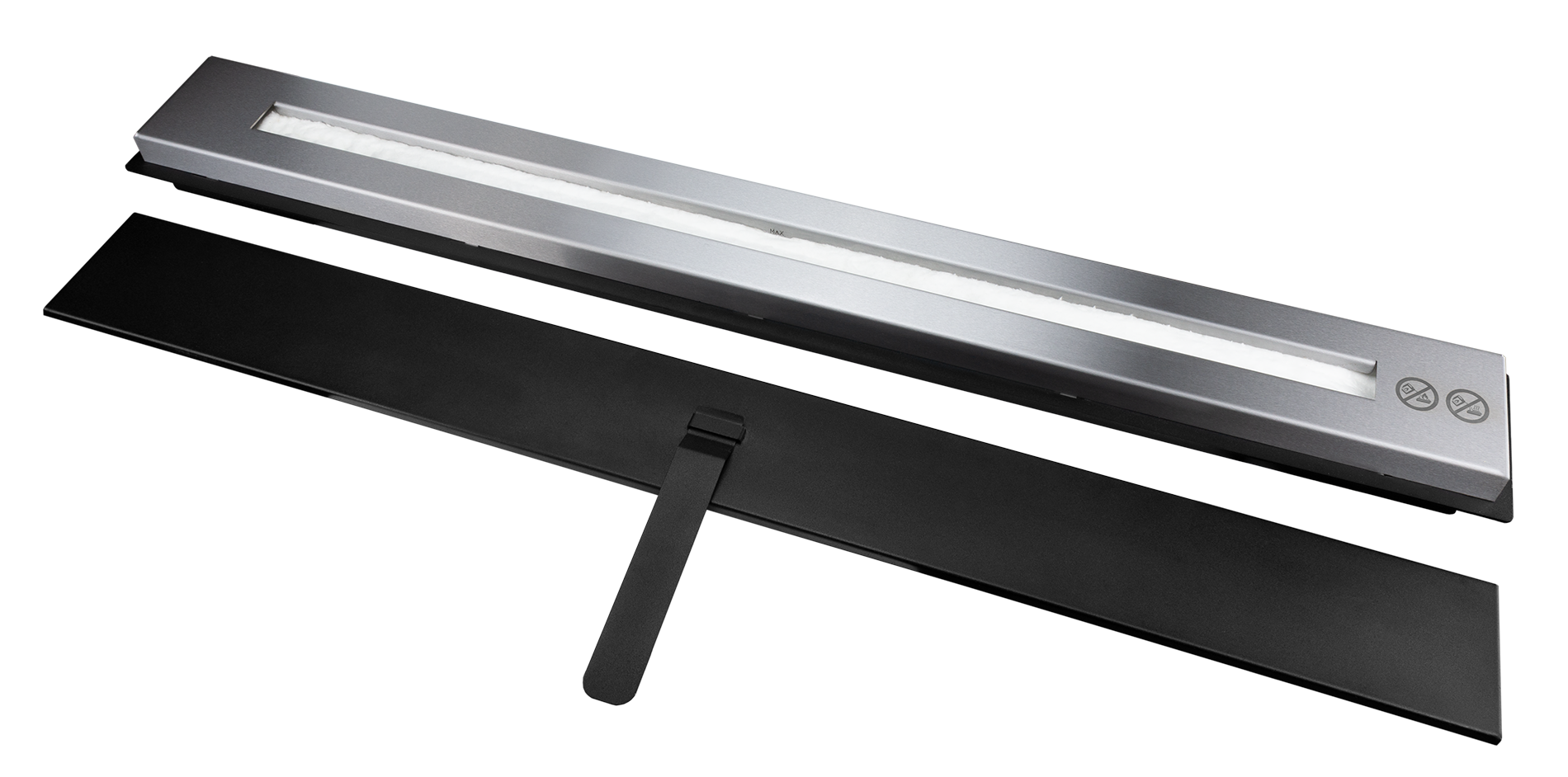 Biokominek do zabudowy Wkład Liniowy Palnik 900 (czarny mat)